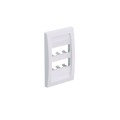 CFPE6EIY - FACEPLATE, 6 PORT, SINGLE GANG,