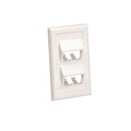 CFPSL4EIY - FACEPLATE, 4 PORT, CLASSIC, SLOP