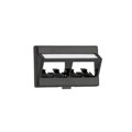 CFFPLA4BL - FURNITURE FACEPLATE, 4 PORT, ANG