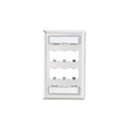 CFPL6SY - FACEPLATE, 6 PORT, SINGLE GANG,