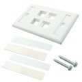 NK4FWHY - FACEPLATE SNGL GANG 4PORT WHITE
