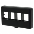 NK4MFBL - FACEPLATE 4PORT BLACK
