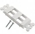 NK4RMFWH - MOD FRAME SNGL GANG 4PORT WHITE