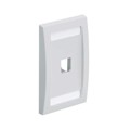 CFPE1IGY - FACEPLATE, 1 PORT, SINGLE GANG,