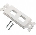 NK2RMFWH - MOD FRAME SNGL GANG 2PORT WHITE