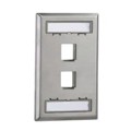 CFPL2SY - SINGLE GANG, VERTICAL FACEPLATE