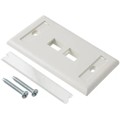 NK2FIWY - FACEPLATE SNGL GANG 2PORT WHITE