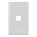 FPSINGLE-W - FACEPLATE SNGL GANG 1PORT WHITE