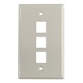 FPTRIPLE-FW - FACEPLATE SNGL GANG 3PORT WHITE