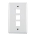 FPTRIPLE-W - FACEPLATE SNGL GANG 3PORT WHITE