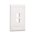 NK2FBL - FACEPLATE SNGL GANG 2PORT BLK