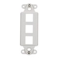 FPRMF3-W - MOD FRAME SNGL GANG 3PORT WHITE