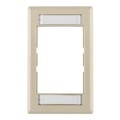 FPM-I - FACEPLATE SNGL GANG 1PORT IVORY