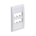 CFPH2IW - FACEPLATE, 2 PORT, SINGLE GANG,