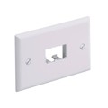 CFPH2WH - FACEPLATE, 2 PORT, SINGLE GANG,