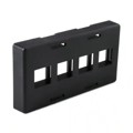 FPFURN4-BLK - FACEPLATE 4PORT BLACK