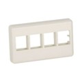 NK4MFWH - FACEPLATE 4PORT WHITE
