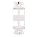 FPRMF4-W - MOD FRAME SNGL GANG 4PORT WHITE
