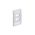 CFPE4IGY - FACEPLATE, 4 PORT, SINGLE GANG,