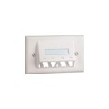 CFPHSL4IW - FACEPLATE, 4 PORT, CLASSIC, SLOP