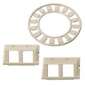 FPMIAD15-I - MOD INSERT 2PORT IVORY