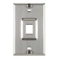 FPSINGLE-WPSS - FACEPLATE SNGL GANG 1PORT SILVER