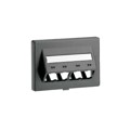 CFFPEBSL4BL - FURNITURE FACEPLATE, 4 PORT, HER