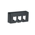 CFFPE3BL - FURNITURE FACEPLATE, 3 PORT, KNO