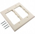 CBIW-2G - FACEPLATE DOUBLE GANG WHITE
