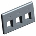 558107-1 - FACEPLATE 3PORT BLACK