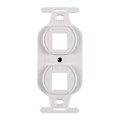 FP106MF2-W - MOD FRAME SNGL GANG 2PORT WHITE