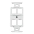 FP106MF4-W - MOD FRAME SNGL GANG 4PORT WHITE