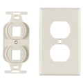 FP106MF-FW - MOD FRAME SNGL GANG 2PORT WHITE