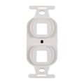 FP106MF-W - MOD FRAME SNGL GANG 2PORT WHITE