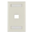 FPIHSINGLE-FW - FACEPLATE SNGL GANG 1PORT WHITE