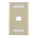 FPIHSINGLE-I - FACEPLATE SNGL GANG 1PORT IVORY