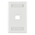 FPIHSINGLE-W - FACEPLATE SNGL GANG 1PORT WHITE