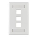 FPIHTRIPLE-W - FACEPLATE SNGL GANG 3PORT WHITE