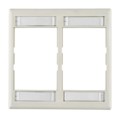 FPMDG-FW - FACEPLATE DOUBLE GANG WHITE