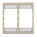 FPMDG-I - FACEPLATE DOUBLE GANG IVORY