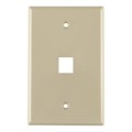 FPMSINGLE-I - FACEPLATE SNGL GANG 1PORT IVORY