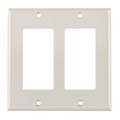 FPRDG-FW - FACEPLATE DBL GANG 2PORT WHITE