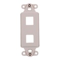 FPRMF2-FW - MOD FRAME SNGL GANG 2PORT WHITE