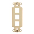 FPRMF3-I - MOD FRAME SNGL GANG 3PORT IVORY