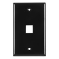 FPSINGLE-B - FACEPLATE SNGL GANG 1PORT BROWN