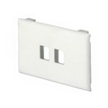 T70KW2WH - FACEPLATE SNGL GANG 2PORT WHITE