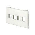 T70KW4WH - FACEPLATE SNGL GANG 4PORT WHITE
