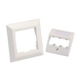 CFPE3AWY - FACEPLATE 3PORT SGL ARCTIC WHITE