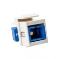 SCSMINSERT-W - SC SINGLE MODE FIBER INSERT, BLU