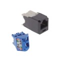 CJLR6X88TGBL - CAT6A LEFT/RIGHT 45 DEGREE TG WI